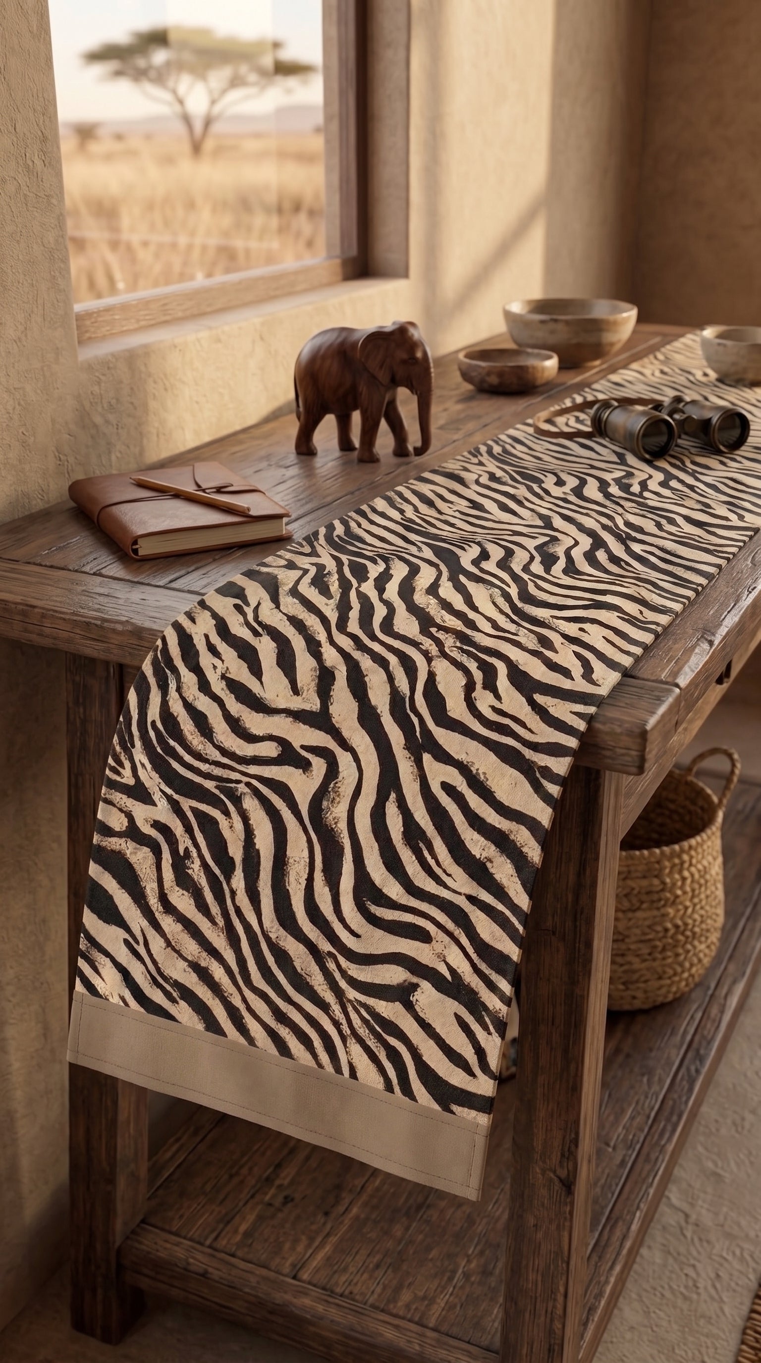 Safari (Zebra) Table Runner