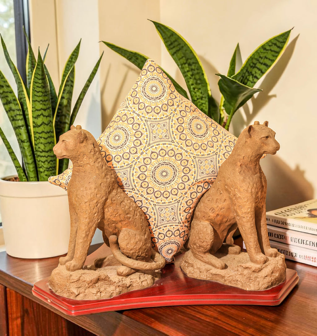 Shweshwe Square Cushion