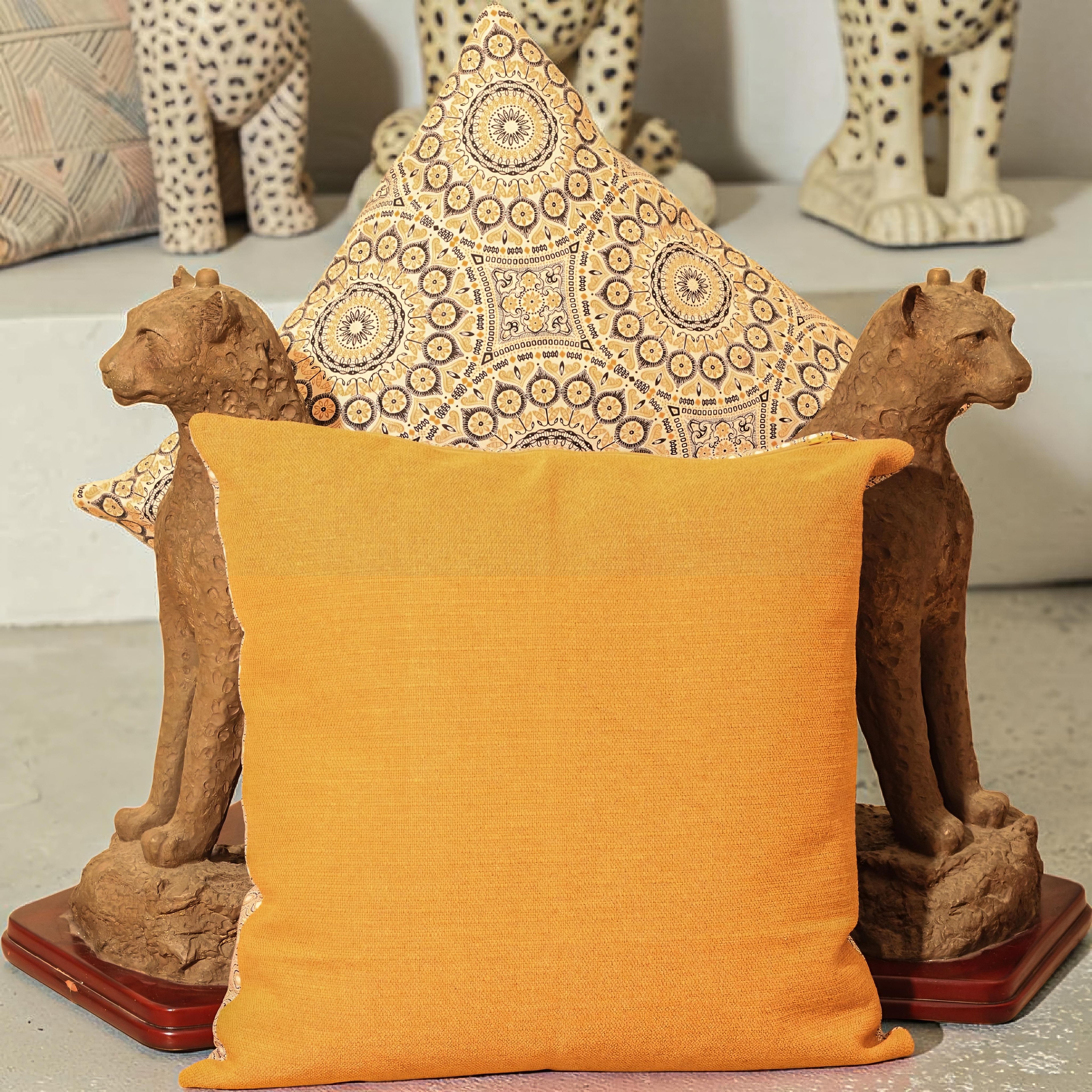 Shweshwe Square Cushion
