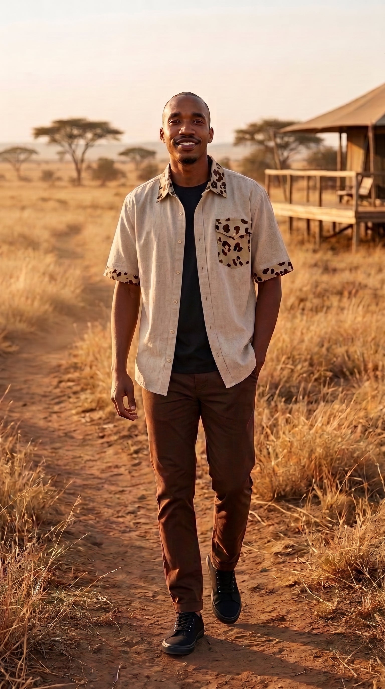 Safari (Leopard) Men's Shirt