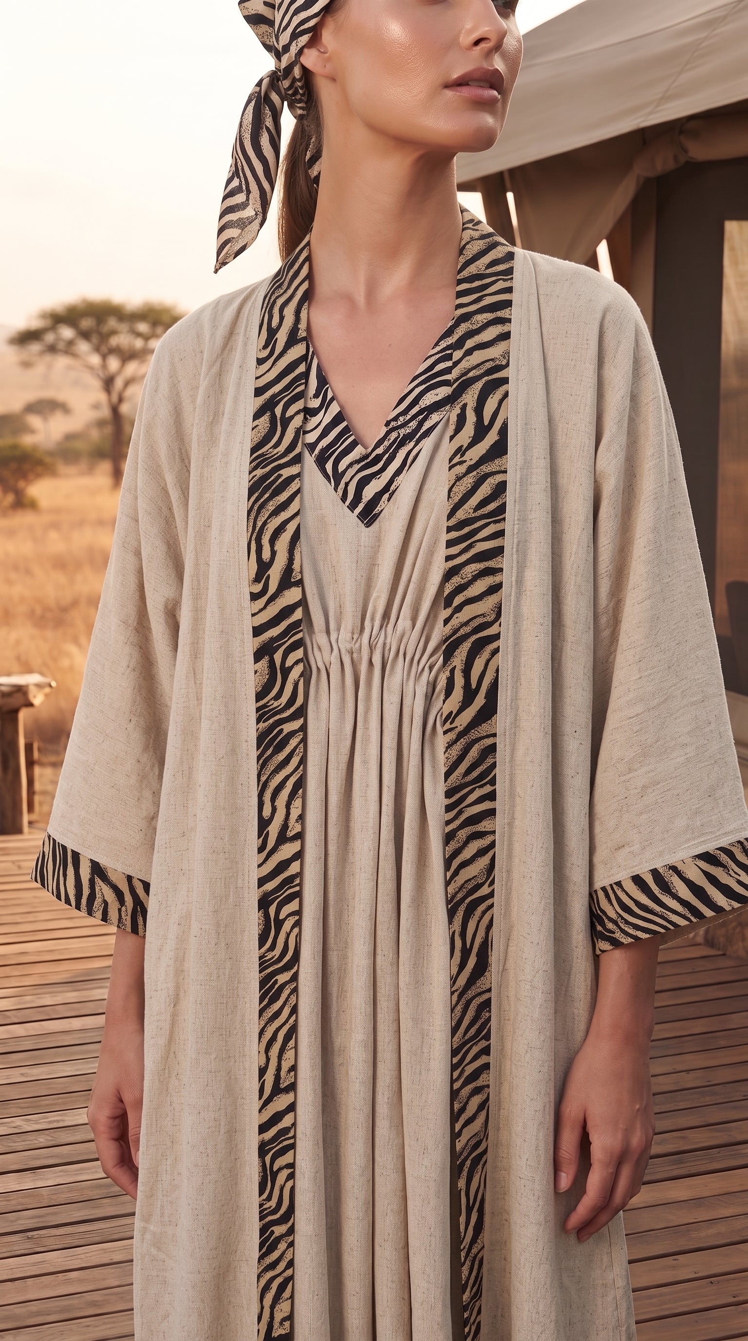 Safari Kimono Zebra 2