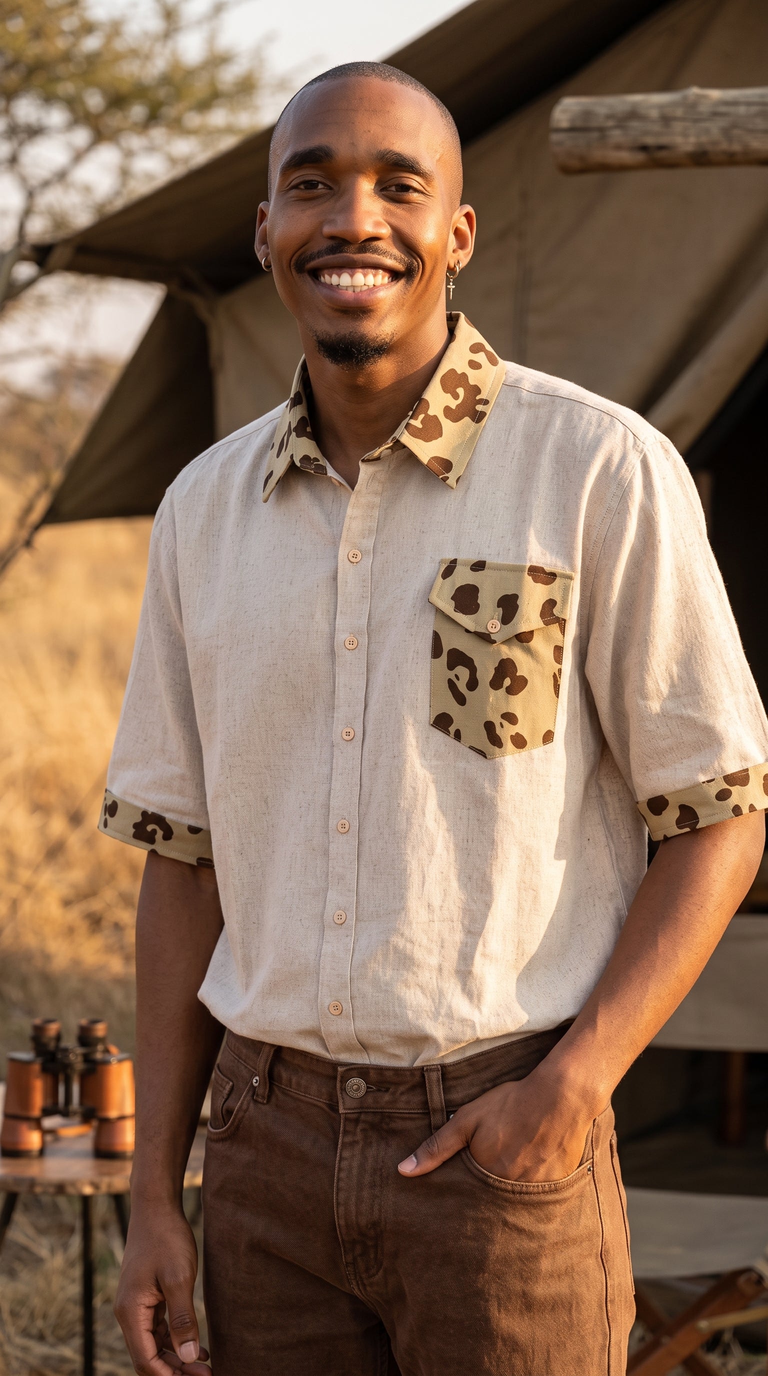 Safari (Leopard) Men's Shirt