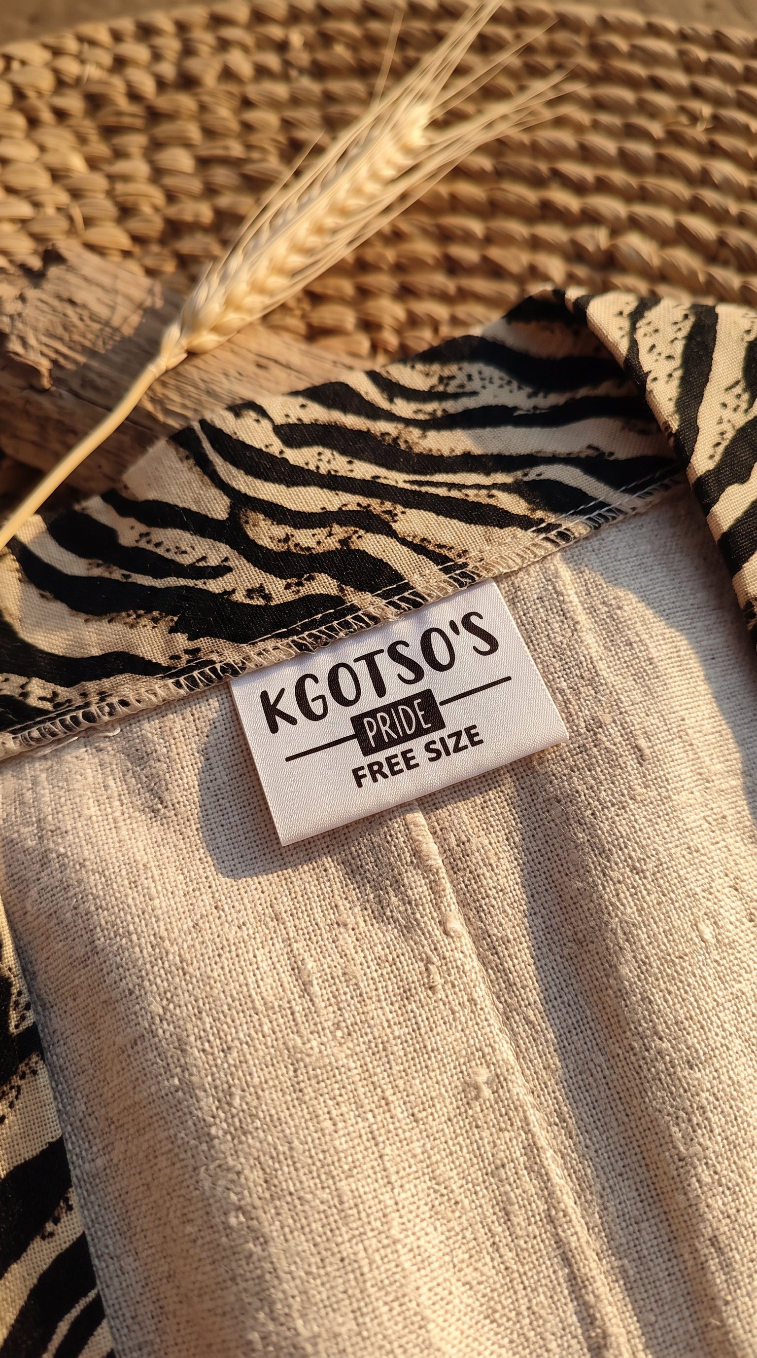 Safari Kimono Zebra 2