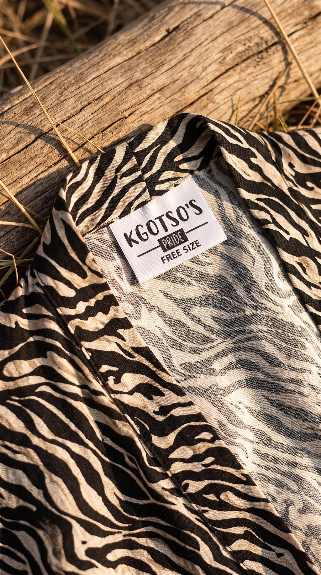 Safari Kimono (Zebra)