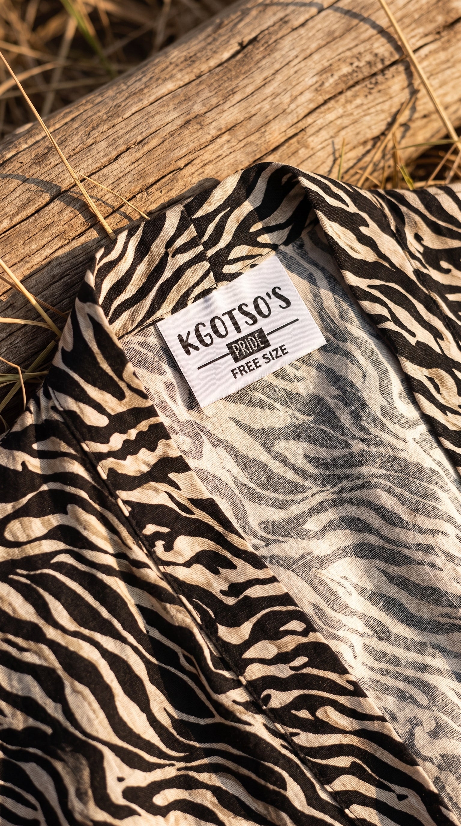 Safari Kimono (Zebra)