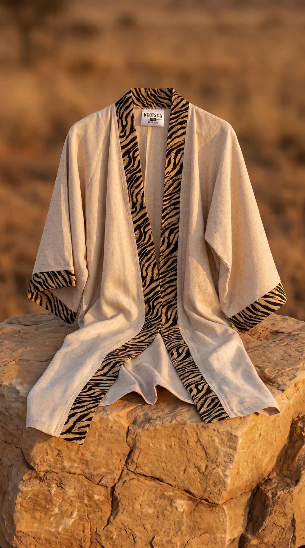 Safari Kimono Zebra 2