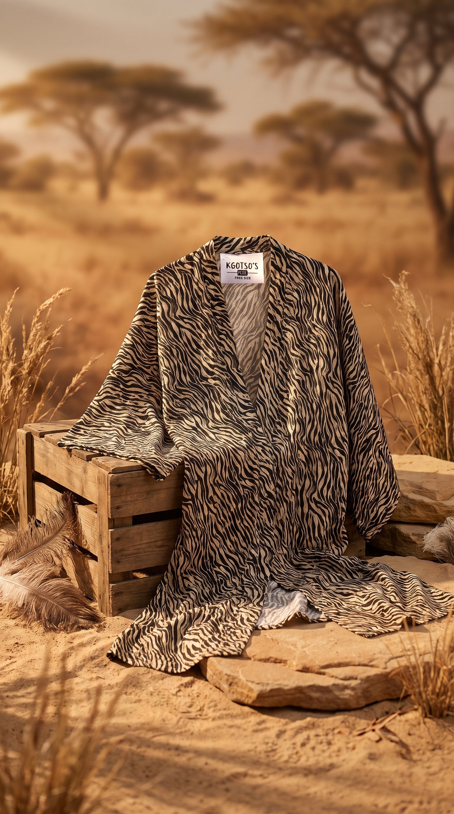 Safari Kimono (Zebra)